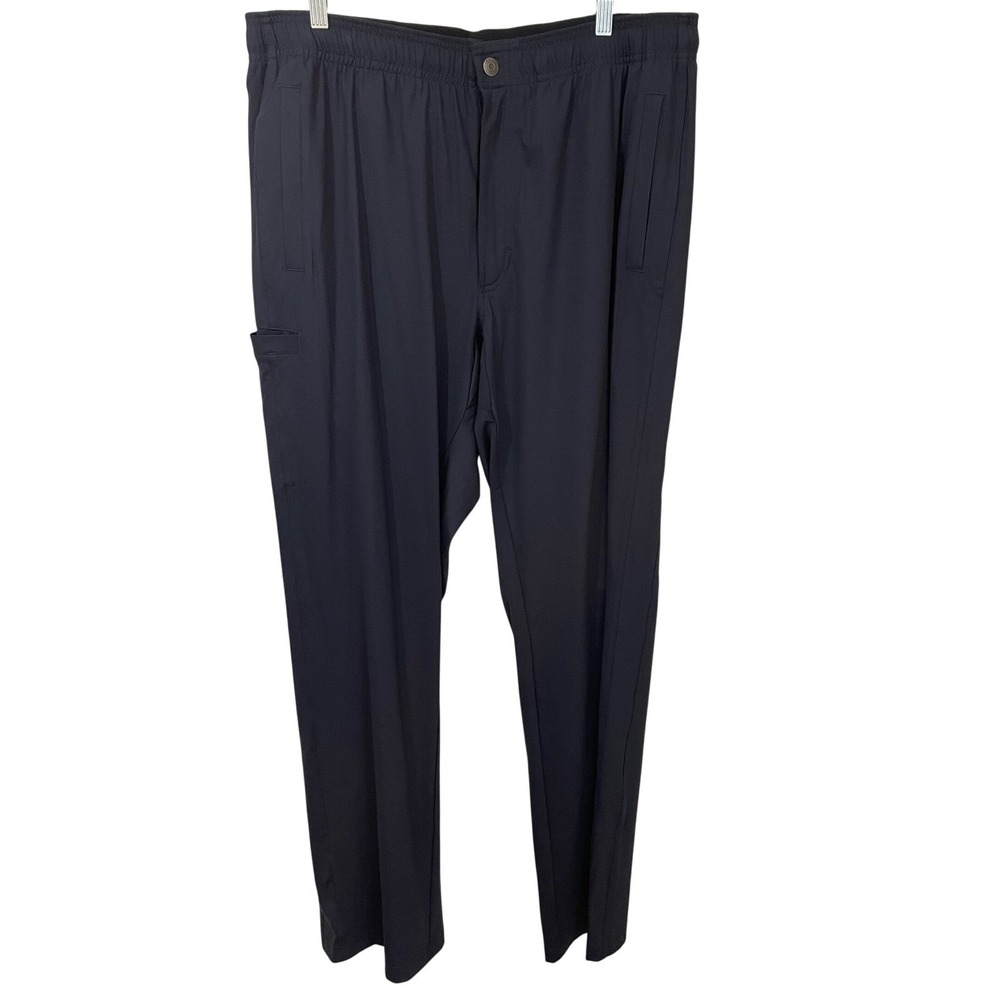 Duluth Trading Co Mens Auto Pilot All Day Comfort Pants Navy Blue Size XLx34